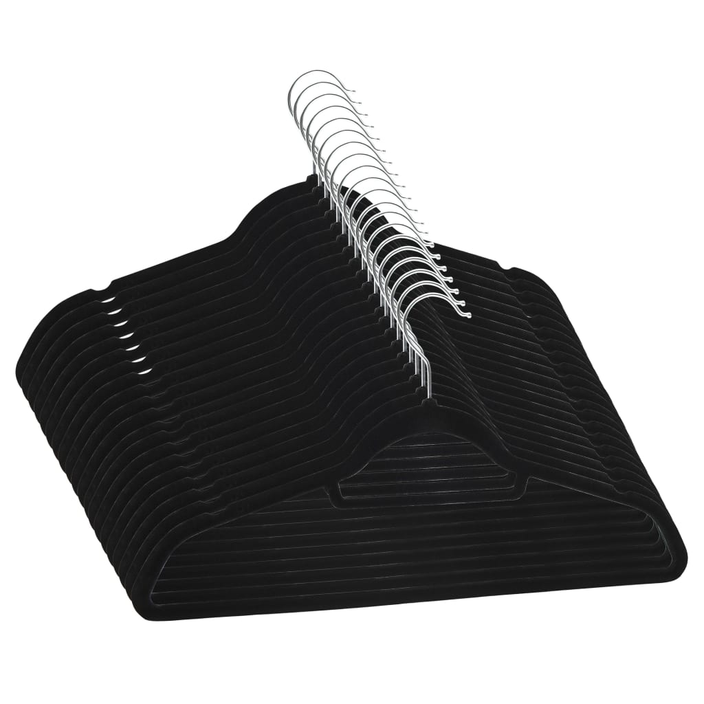 20-Delige Kledinghangerset Anti-Slip Fluweel