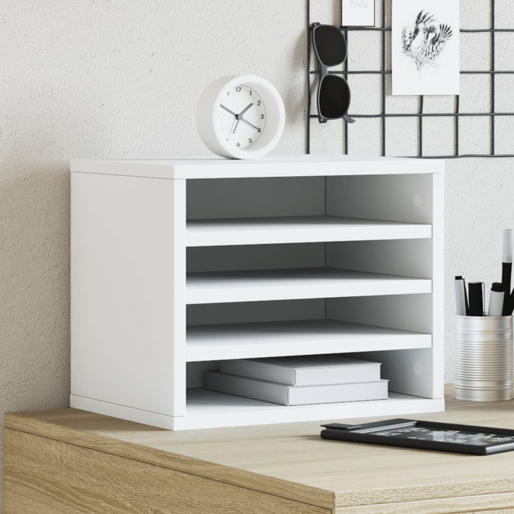 Bureau Organizer 36 X 26 X 29,5 Cm Bewerkt Hout