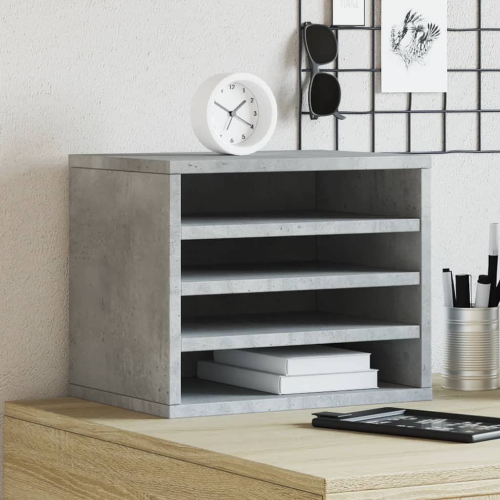 Bureau Organizer 36 X 26 X 29,5 Cm Bewerkt Hout