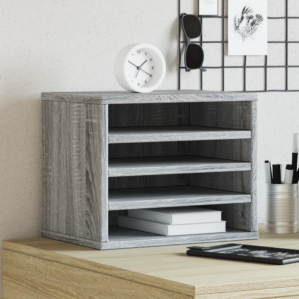 Bureau Organizer 36 X 26 X 29,5 Cm Bewerkt Hout